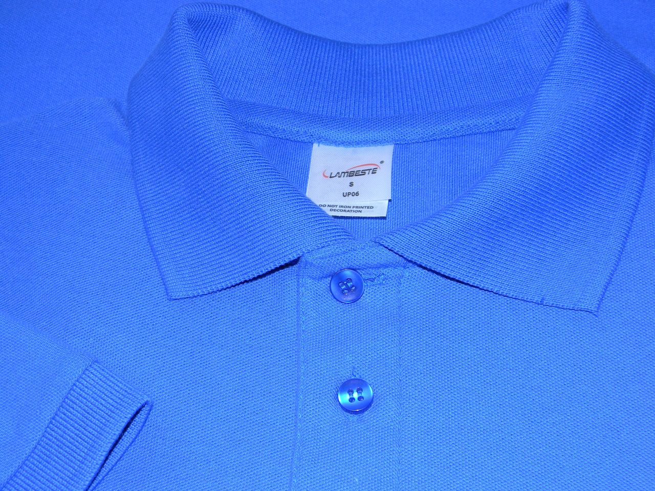 Polokošile unisex krátký rukáv (XS-XXL) modrá