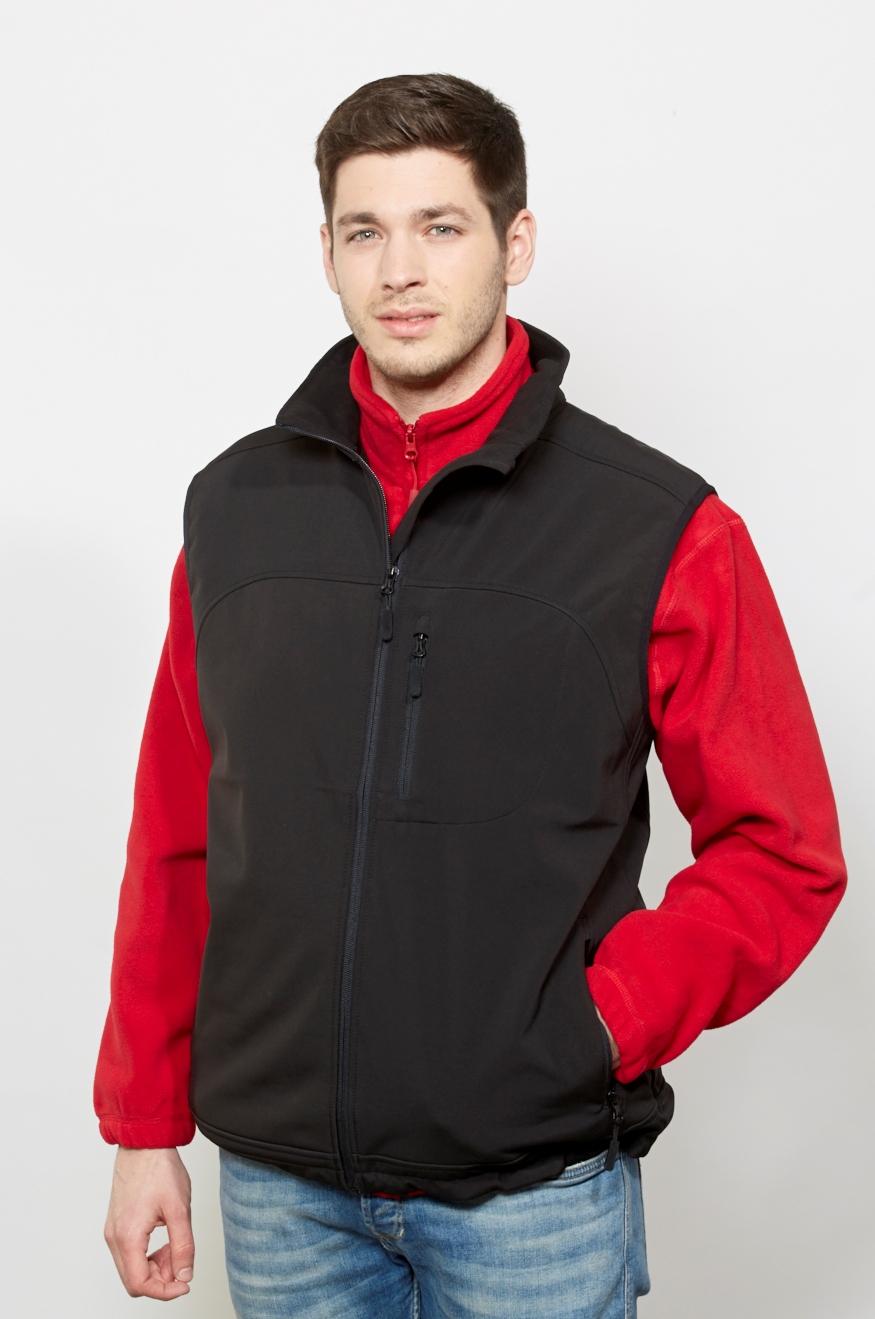 Pánská fleesová mikina (S-XXL) černá