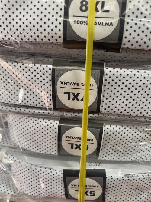 Pánská košile s krátkým rukávem CANARY (4XL-9XL)