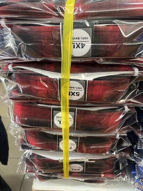 Pánská košile s dlouhým rukávem CANARY (4XL-9XL)