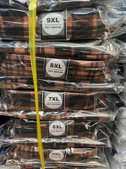 Pánská košile s dlouhým rukávem CANARY (4XL-9XL)
