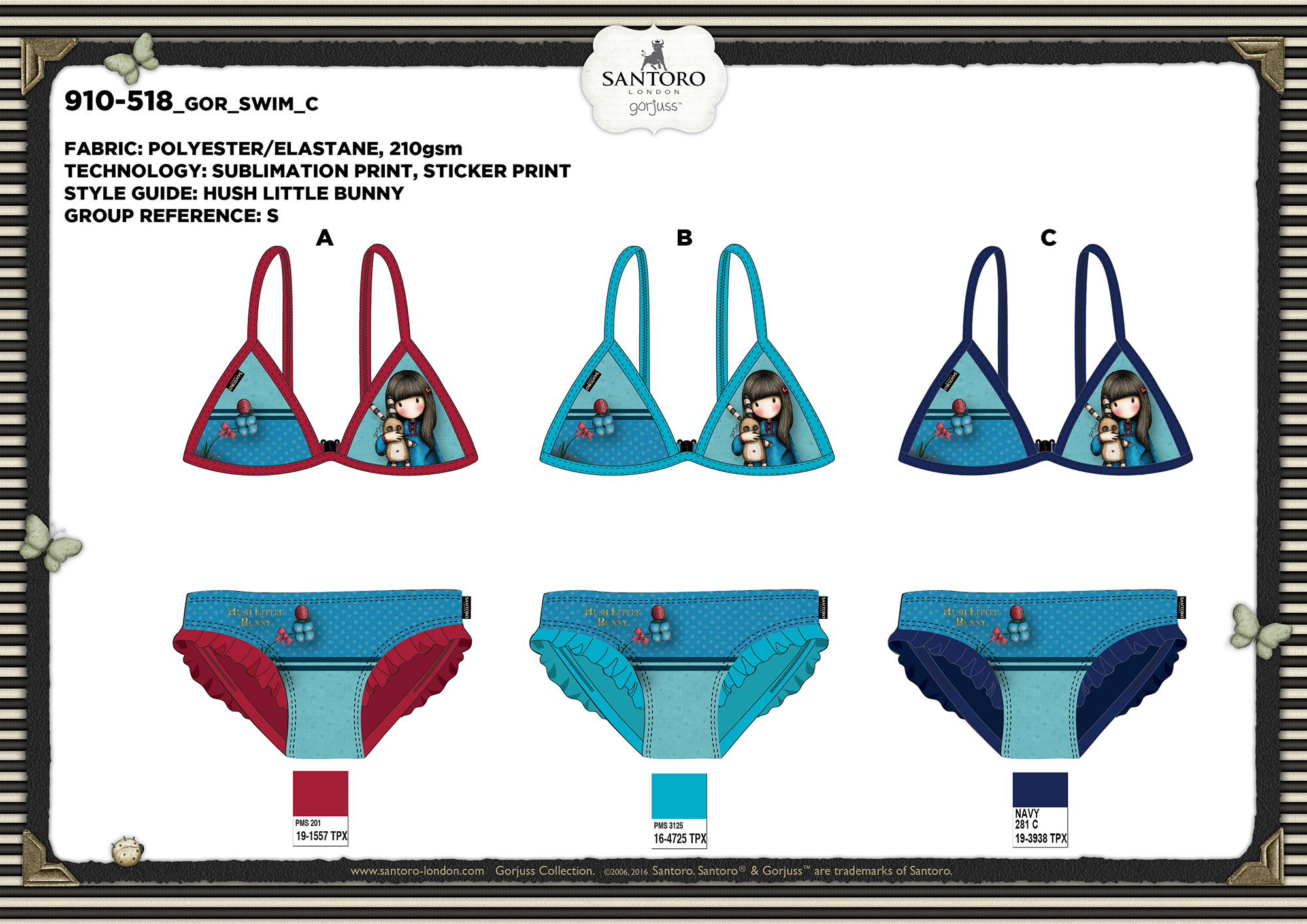 Dívčí plavky GORJUSS (104-140)