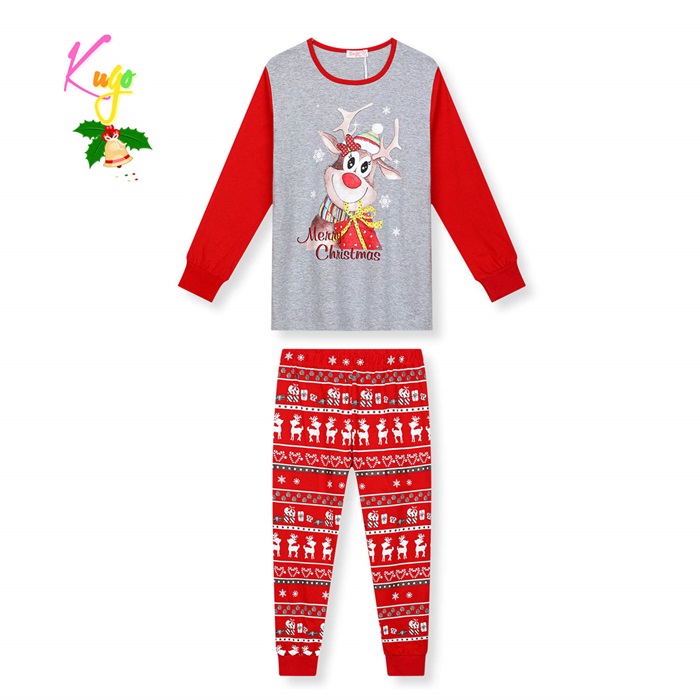 Dívčí vánoční noční  pyžamo  KUGO (134-164)
