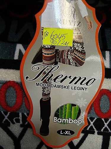 Dámské thermo bambusové legíny RUYIZ (L-XXXL)
