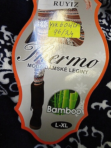 Dámské thermo bambusové legíny RUYIZ (L-XXXL)