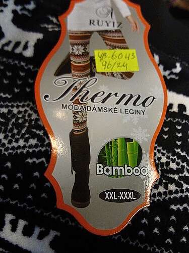 Dámské thermo bambusové legíny RUYIZ (M-XXXL)
