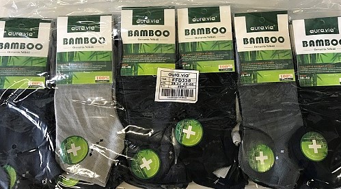 Pánské kotníčkové zdravot. bambus. ponožky AURA-VIA (39-46)