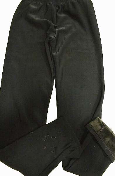 Dámské thermo bambus.legíny W.D.(2XL-4XL)-černá