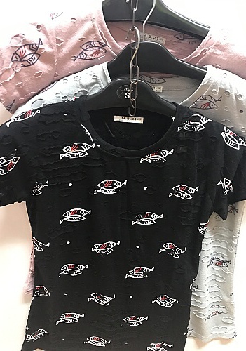 Dámské triko krátký rukáv M.B 21 (M-2XL)