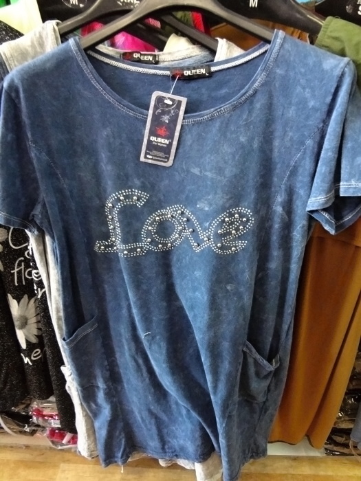 Dámské riflové šaty LOVE (M-2XL)