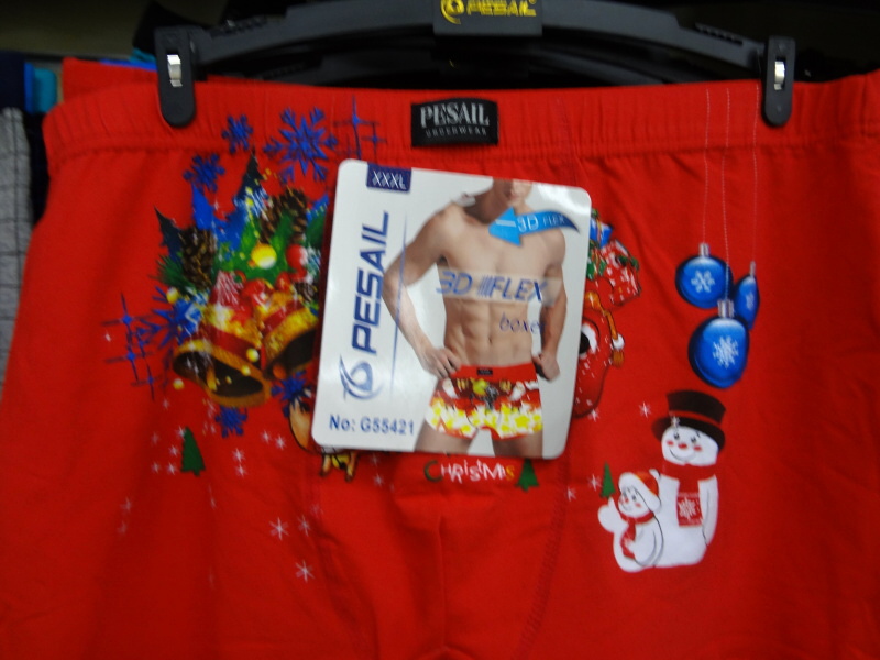 Pánské VÁNOČNÍ trenkoslipy PESAIL  (M-XXL)