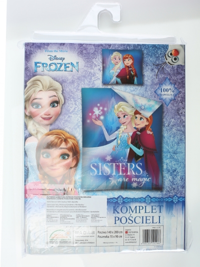 Dívčí povlečení FROZEN (140x200cm, 70x90cm)