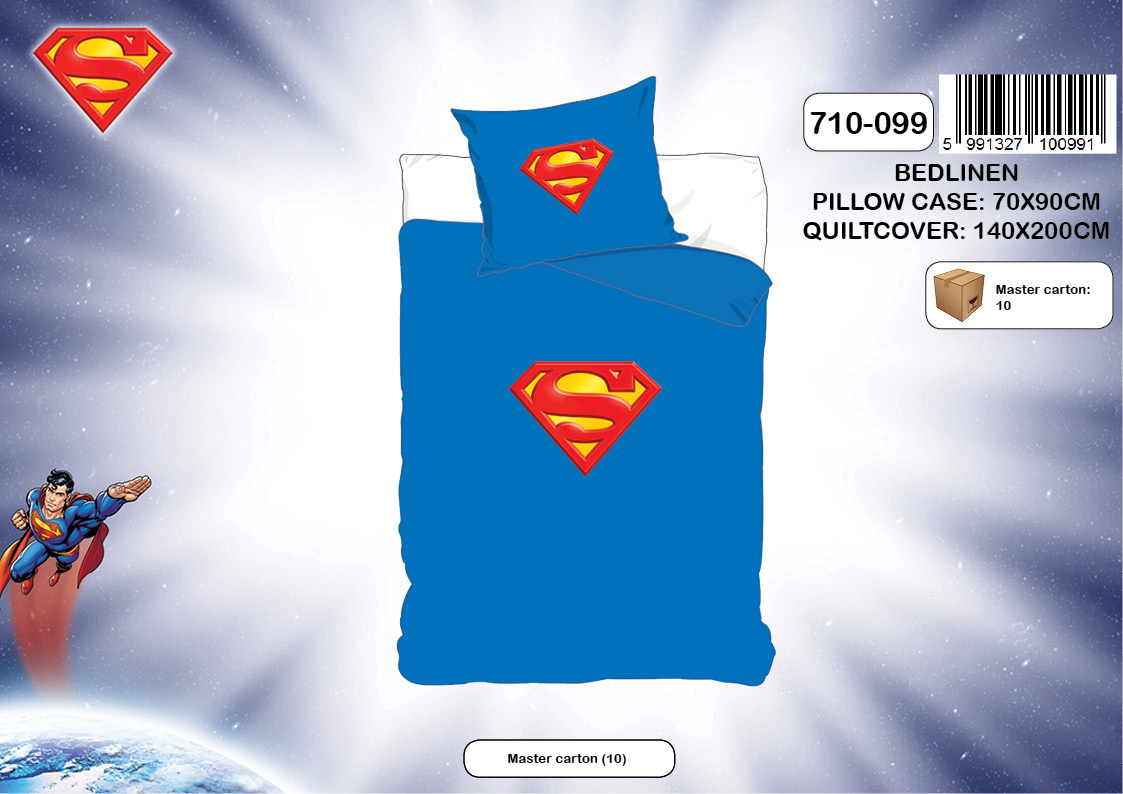 Dětské povlečení SUPERMAN (140x200, 70x90cm)