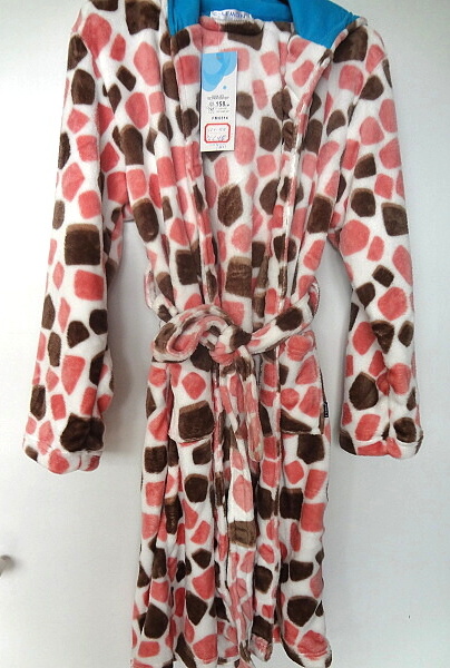 Dívčí  župan s kapucí LEMON (128-158) 