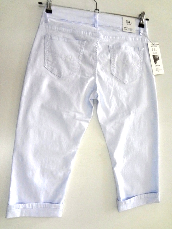 Dámské riflové 3/4 kalhoty SMILING (34-44)