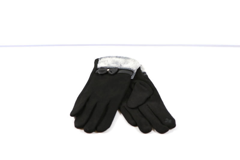Dámské zimní rukavice s kožíškem  ECHT