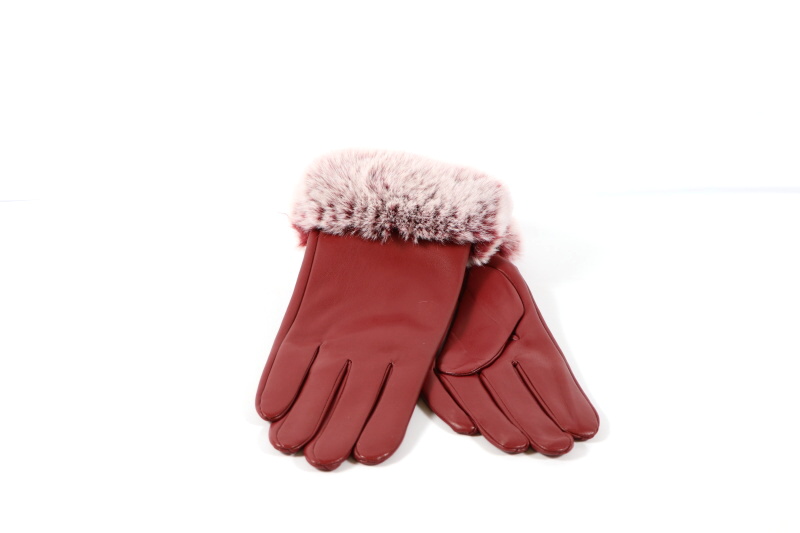 Dámské zimní rukavice koženkové  ECHT
