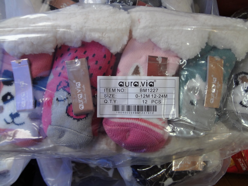 Dívčí  teplé  bačkory AURA.VIA (0/12-12/24 měs).