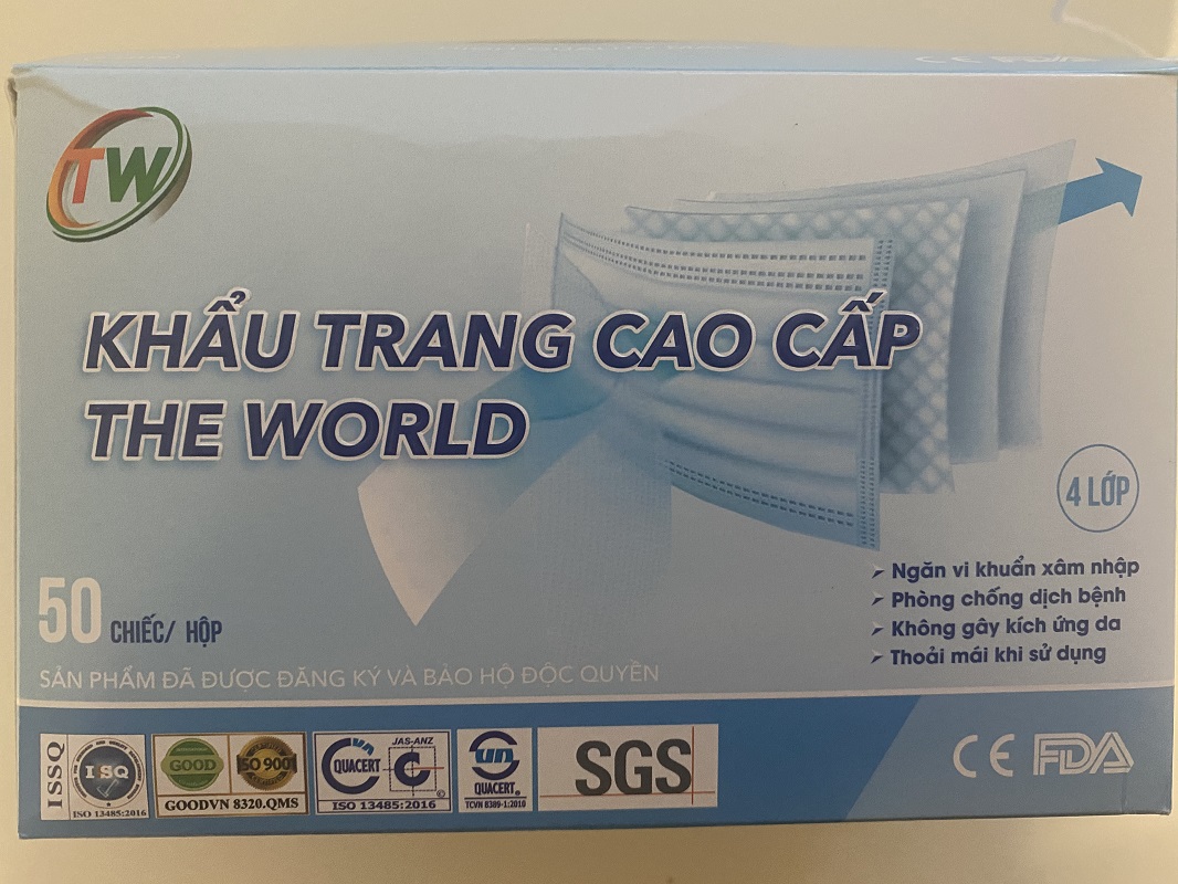 Dospělá rouška modrá