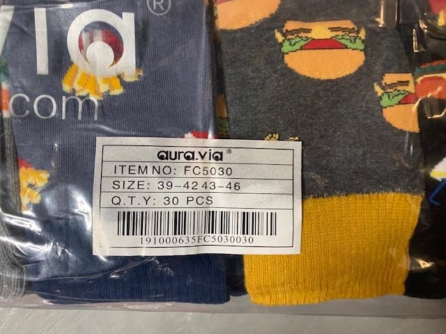 Pánské bavlněné obrázkové ponožky AURA-VIA (39-46)