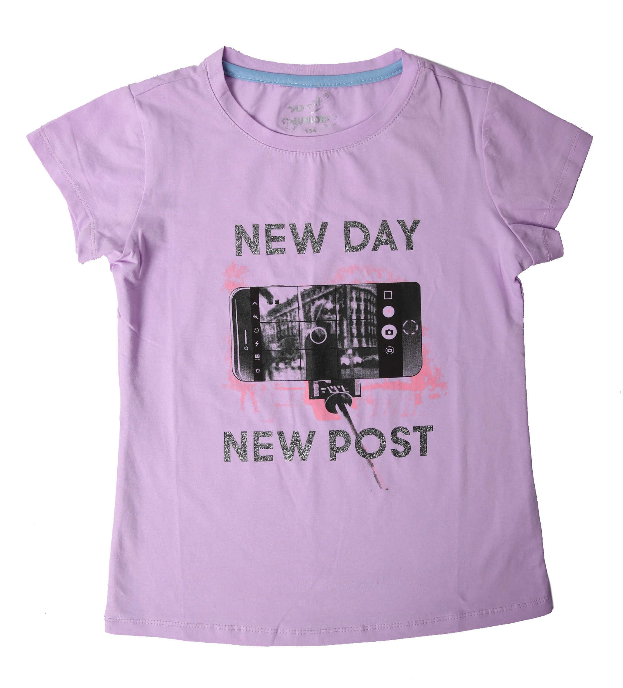 Dívčí  triko s krátkým rukávem WOLF (134-164)