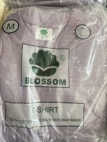 Dospělé jednobarevné triko s krátkým rukávem  BLOSSOM (M-2XL)