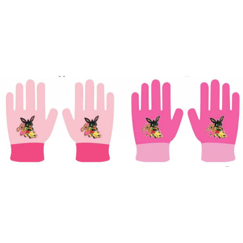 Dívčí prstové  pletené rukavice BING 