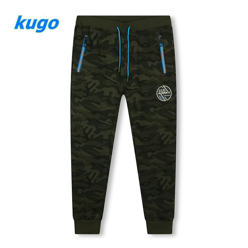 Dospělé maskáčové teplé tepláky KUGO (M-2XL)