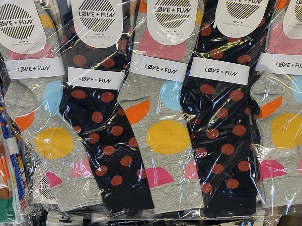 Obrázkové bavlněné ponožky LOVE+FUN (39-43.43/47)