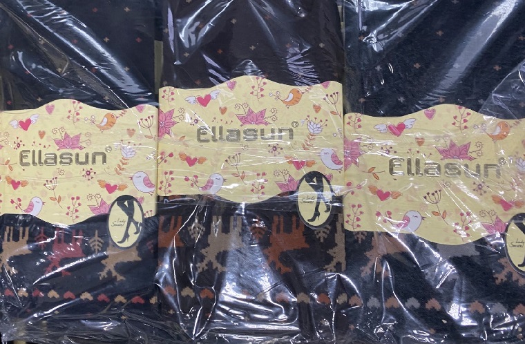 Dámské bavlněné s vločky punčocháče ELASUN (UNI)