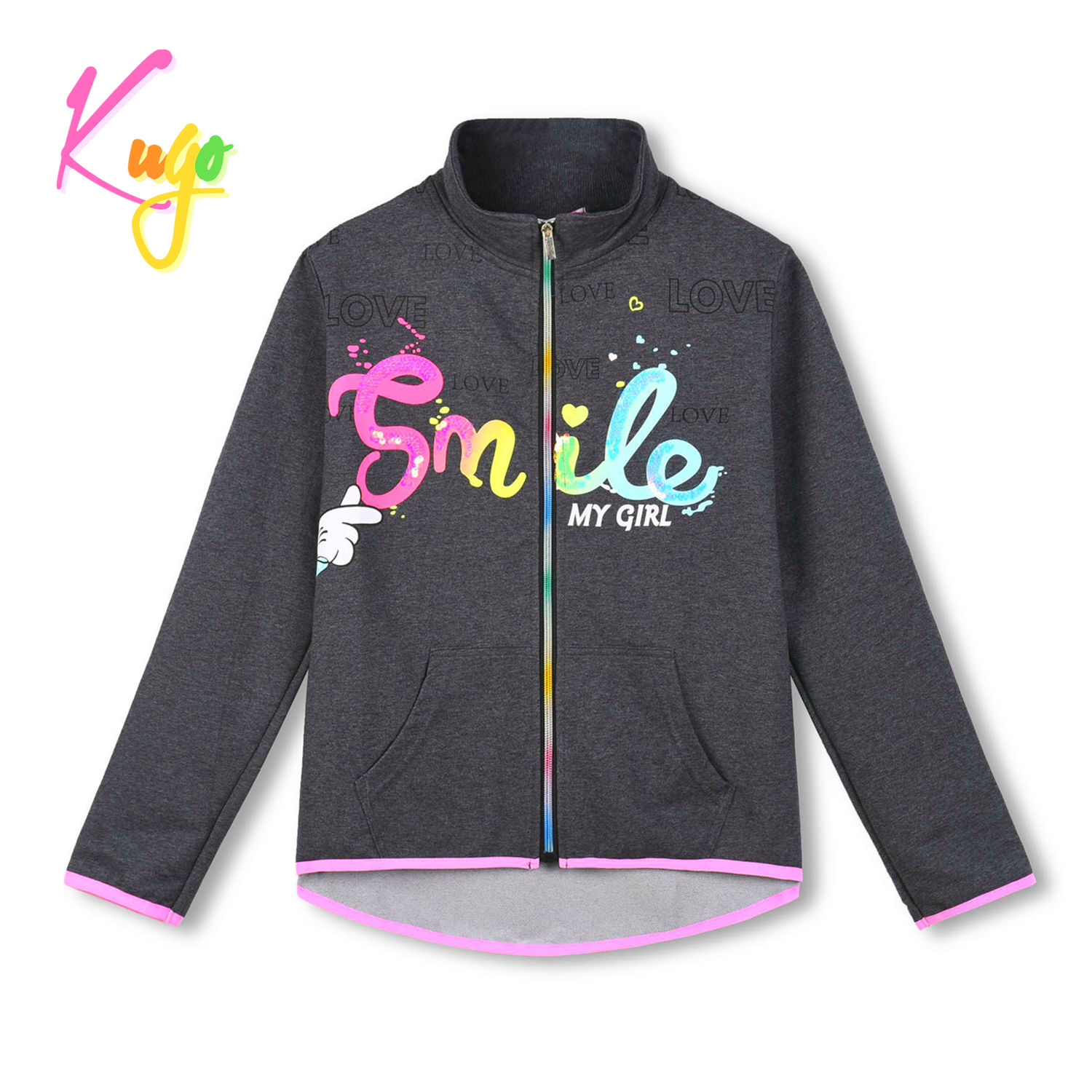 Dívčí mikina KUGO (134-164)