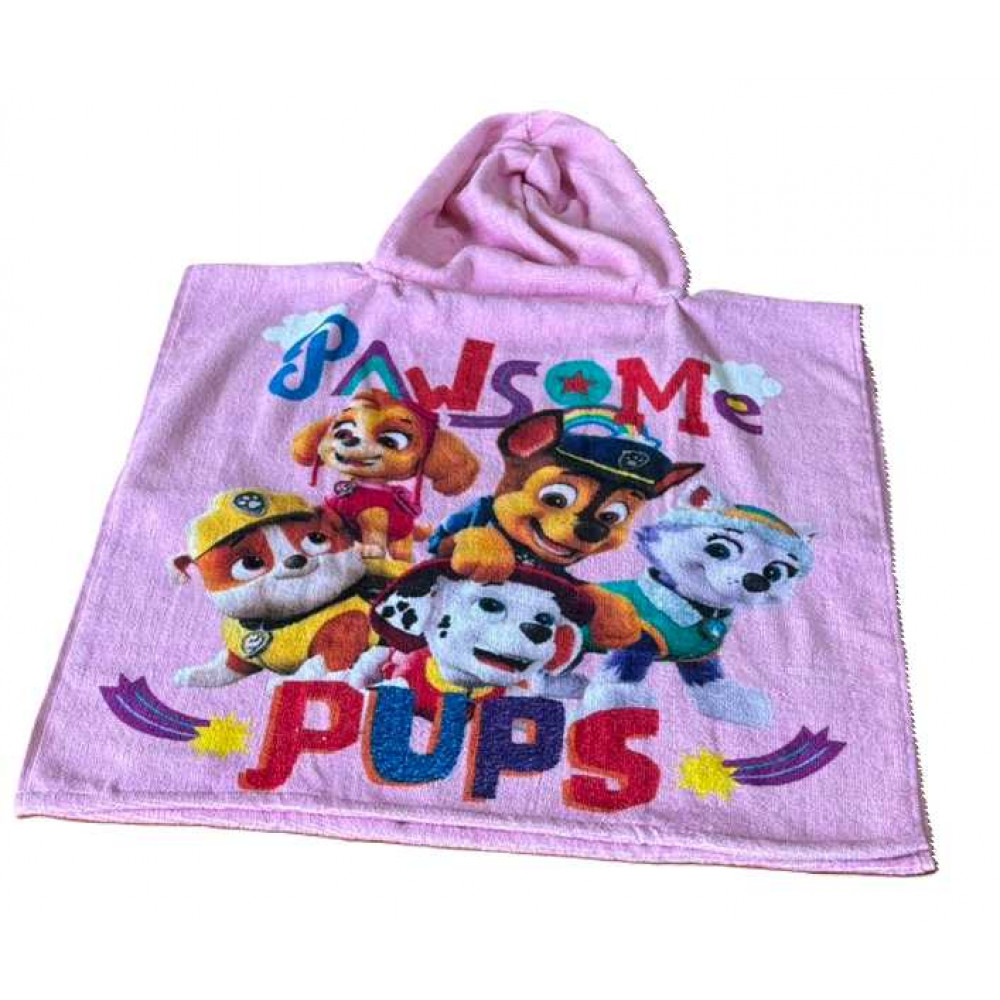 Plážové pončo PAW PATROL (55x110cm)