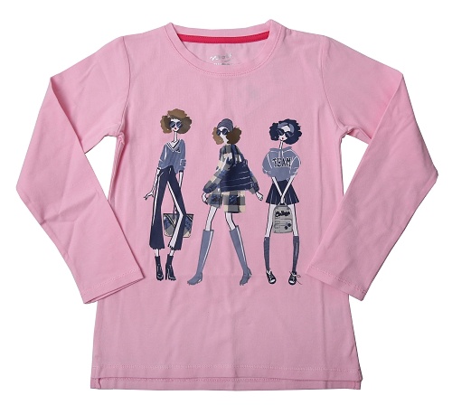 Dívčí  triko s dlouhým rukávem WOLF (98-128)  