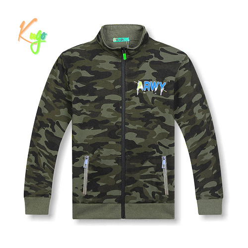 Chlapecká maskáčová mikina KUGO (134-164)