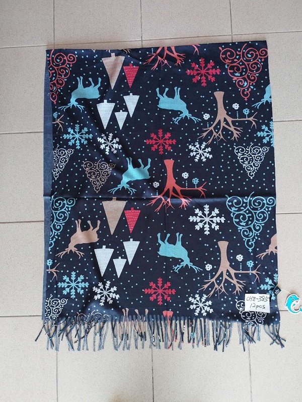 Dámský teplý vlněný šál DELFIN 70*200