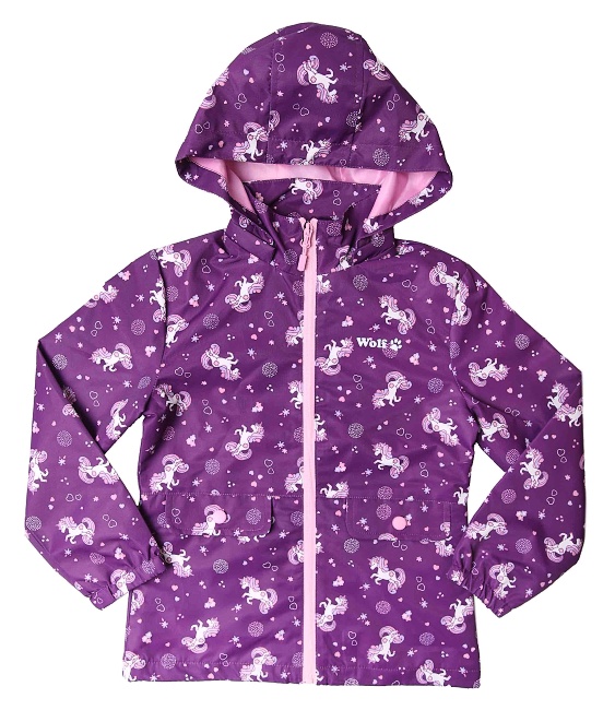 Dívčí šusťáková bunda WOLF (104/110-140/146) 