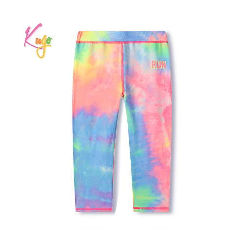 Dívčí batikované 3/4 legíny KUGO (134-164)