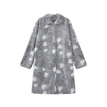 Dámský župan zapínání na knoflíky  WOLF (M-XXL) 