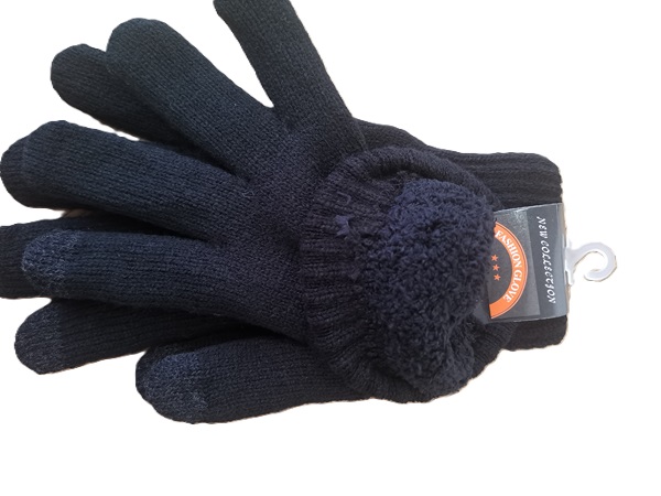 Pánské vyteplené /dvojité/ pletené rukavice (24cm)