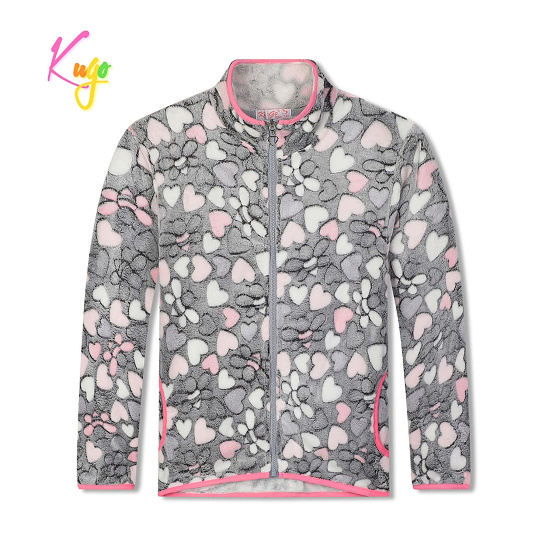 Dorostenecká dívčí  teplá flísová mikina KUGO (134-164) 