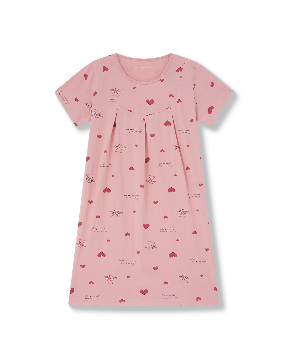 Dámská noční košile s krátkým rukávem  WOLF (S-3XL) 