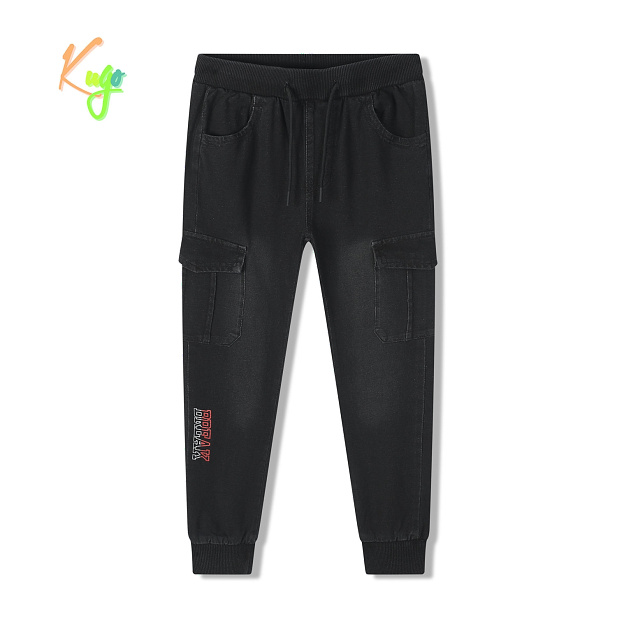 Chlapecké riflové tepláky KUGO (116-146) 