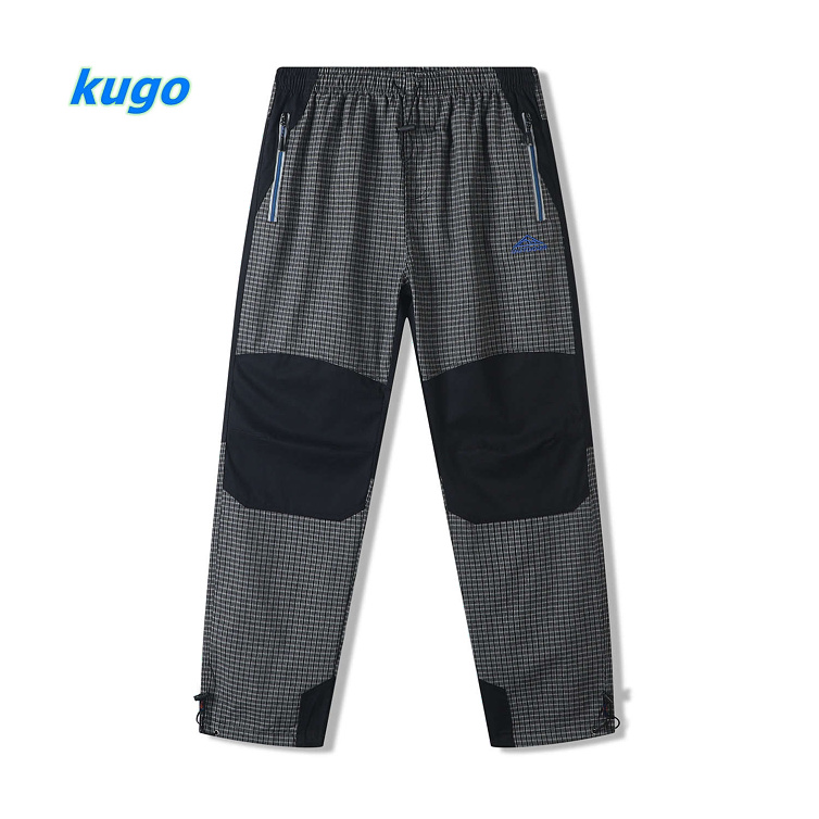 Dospělé bavlněné plátěné kalhoty KUGO (M-2XL)