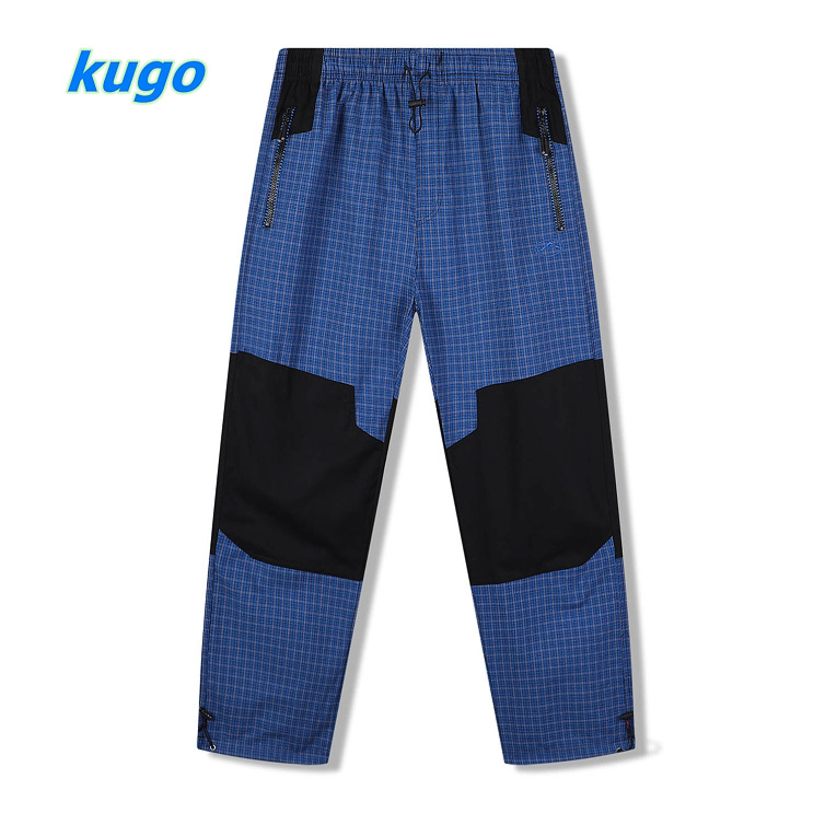 Dospělé bavlněné plátěné kalhoty KUGO (L-3XL)