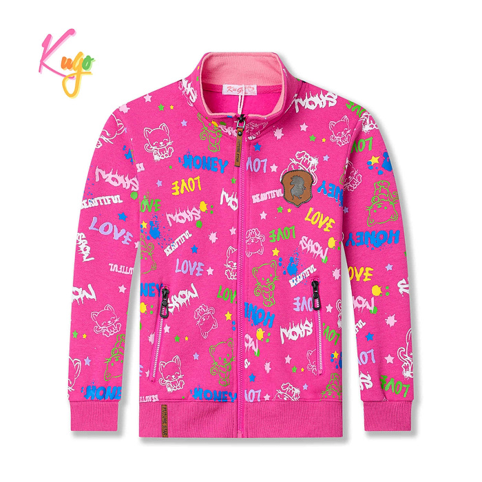 Dívčí teplá mikina KUGO (98-128)