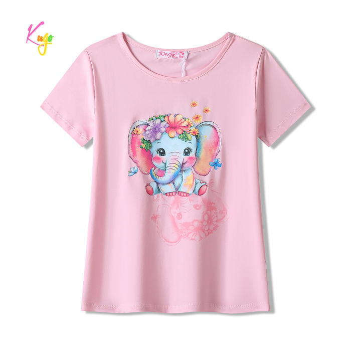 Dívčí triko s krátkým rukávem KUGO (98-128) 