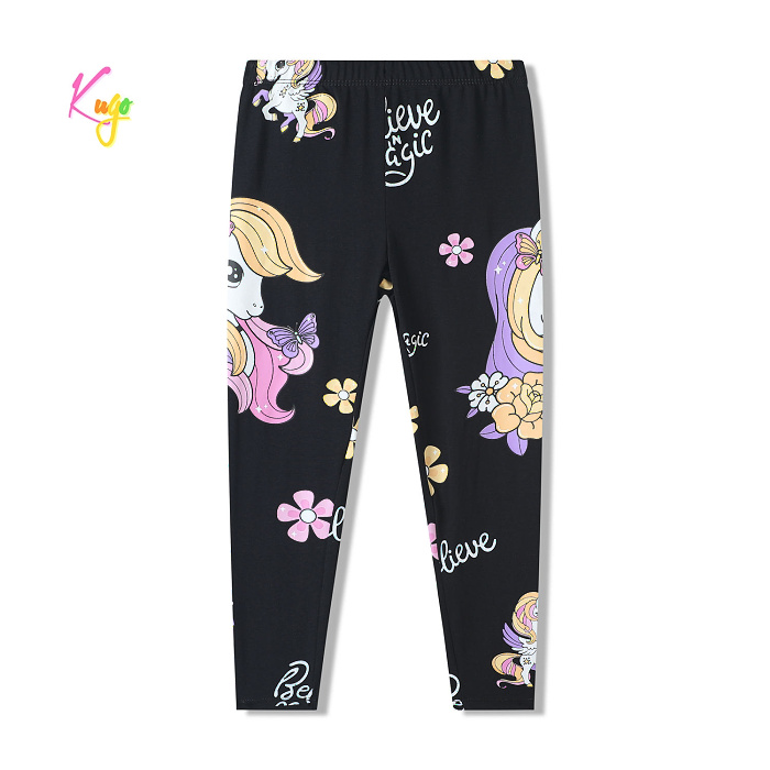 Dívčí bavlněné legíny  KUGO (98-128) 