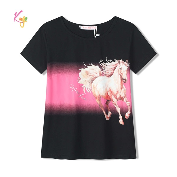 Dívčí triko s krátkým rukávem KUGO (98-128) 