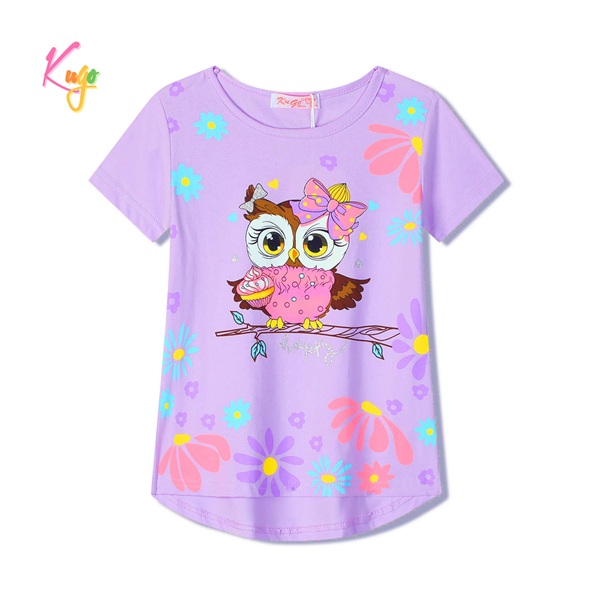 Dívčí triko s krátkým rukávem KUGO (98-128) 