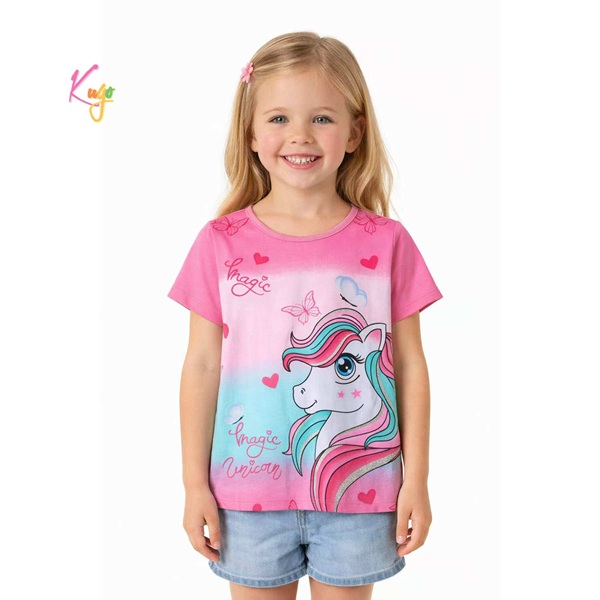 Dívčí triko s krátkým rukávem KUGO (98-128) 